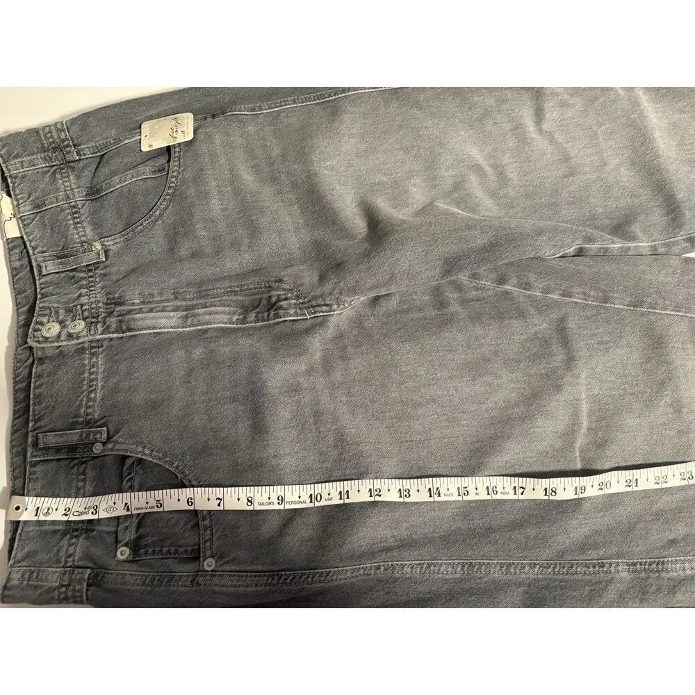 We The Free Gray Wide Leg Jeans | High Rise Straight Leg Denim